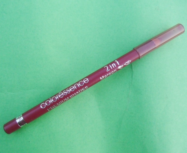 Coloressence+Premium+2+in+1+Eye+and+Lip+Liner+Maroon+Review
