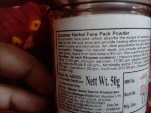 Khadi Herbal Face Pack Powder - Cucumber (6)