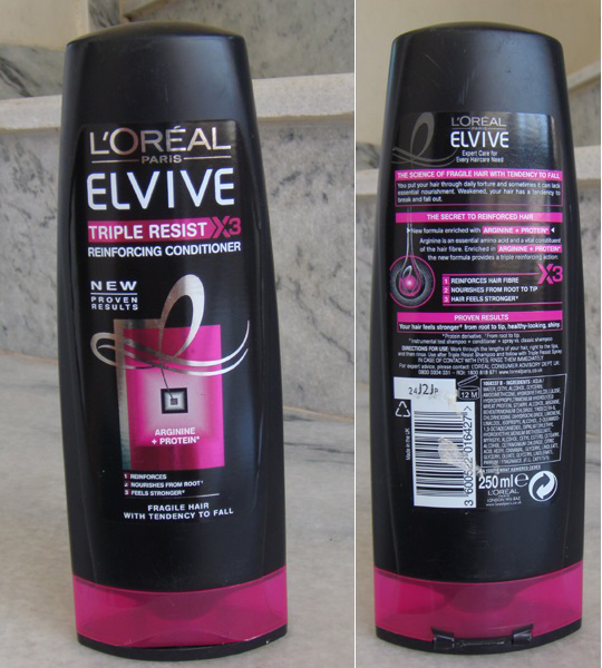 L'Oreal+Elvive+Triple+Resist+Reinforcing+Conditioner+Review