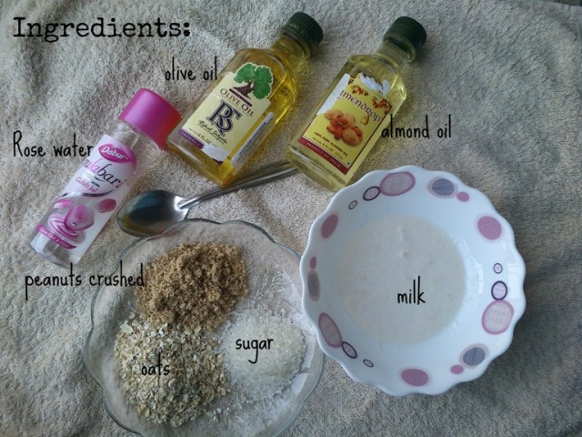 Oats and Peanuts Face and Body Scrub DIY (1)