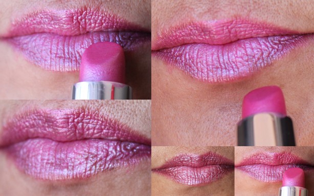 Pink frosty lipstick