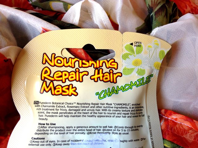 Purederm Nourishing Repair Hair Mask - Chamomile 4