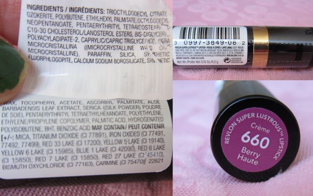 Revlon Super Lustrous Creme Lipstick Berry Haute 3