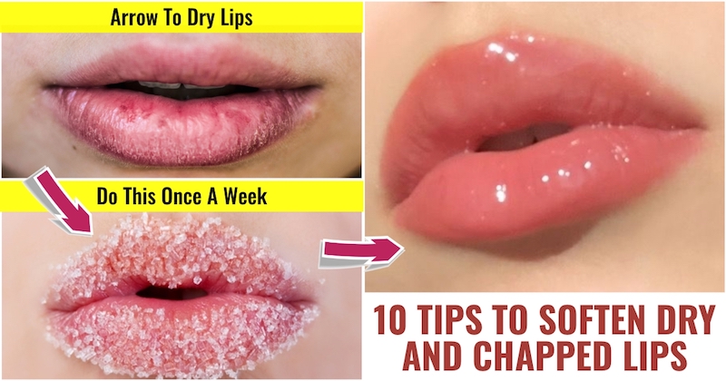 Soften dry and chapped lips