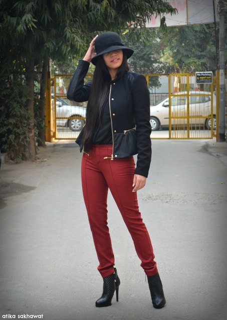 Outfit of the Day: Leather Peplum Jacket