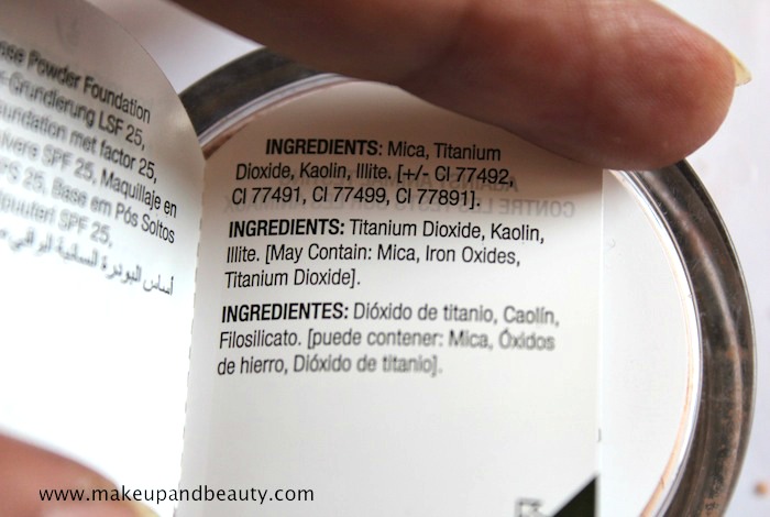 mineral makeup ingredients