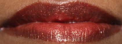 Brown shimmer lipstick