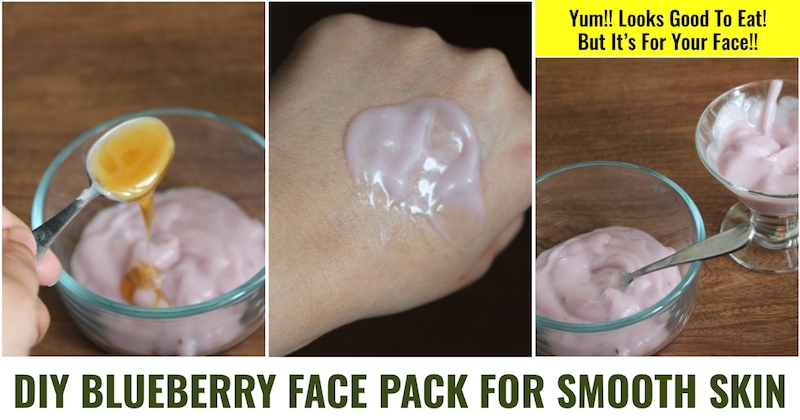 DIY Blueberry Face Pack