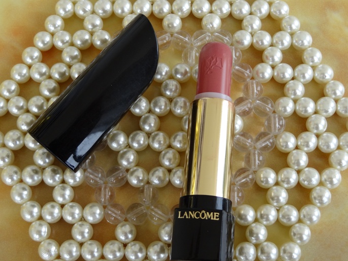 Lancome+L´absolu+Nu+304+Rose+Dentelle+Lipstick+Review