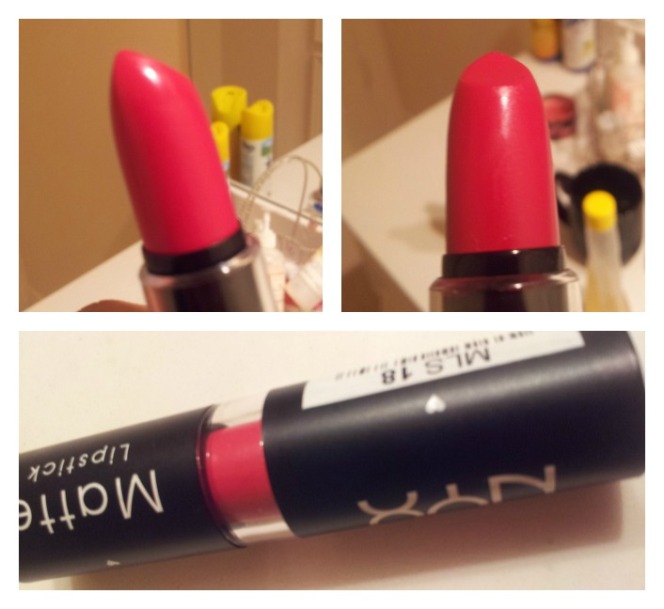 NYX Matte Lipstick in Bloody Mary 3