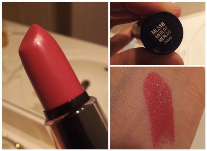 NYX matte lipstick merlot 2