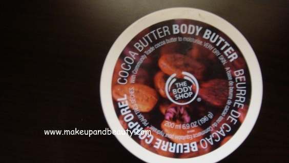 The body shop cocoa body butter