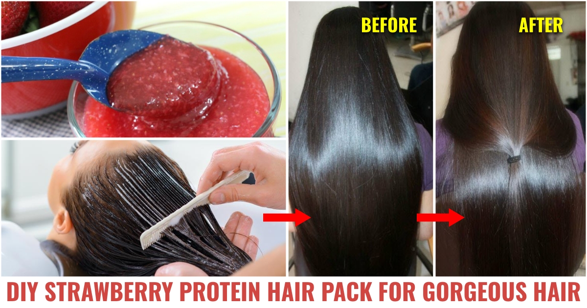 DIY: Strawberry Protein Hair Mask