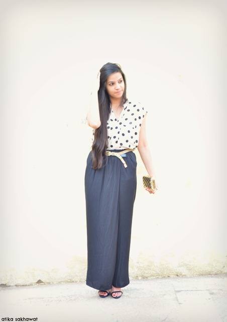 Outfit of the Day: Black Silk Palazzos