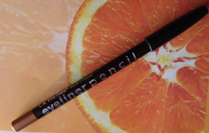 LA Colors Eyeliner Pencil Copper Review, swatch, 