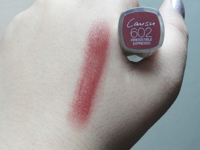 L'Oreal Paris Rouge Caresse Lipstick Irresistible Expresso (5)