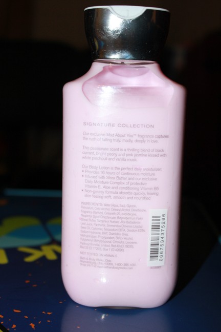 bath and body works mad about you body lotion