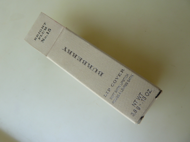 Burberry lipstick packaging