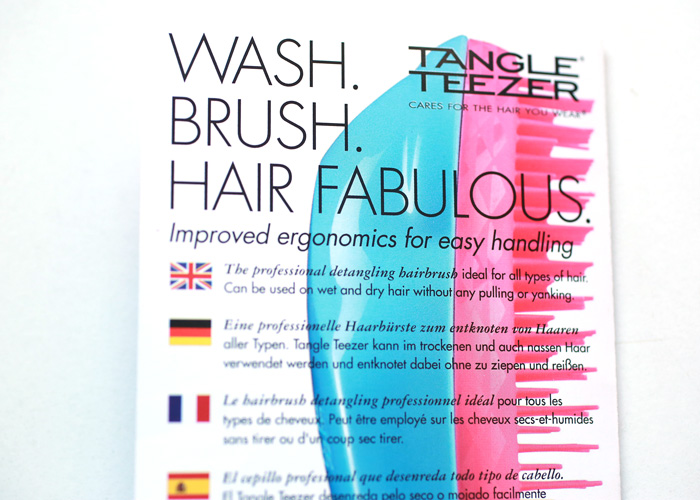 original tangle teezer hair brush details