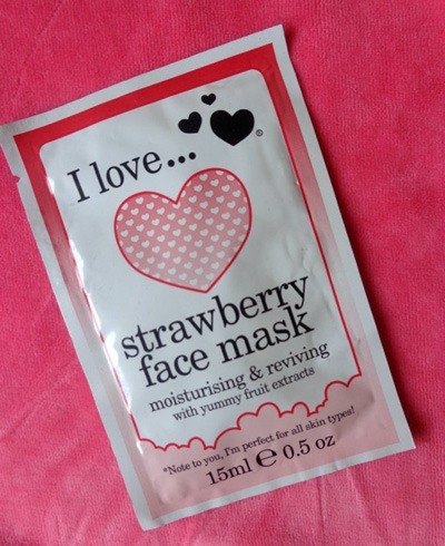 I Love…StrawberryFace Mask