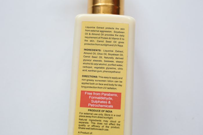 bio bloom daily protection suncsreen lotion ingredients