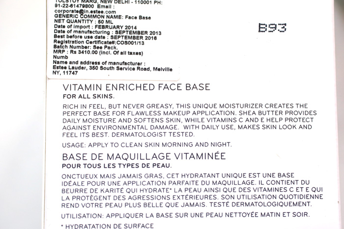 bobbi brown vitamin enriched face base claims