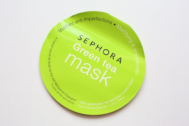 Sephora Green tea Sheet Mask