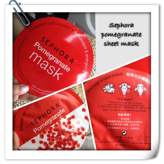 Sephora pomegranate Sheet Mask 