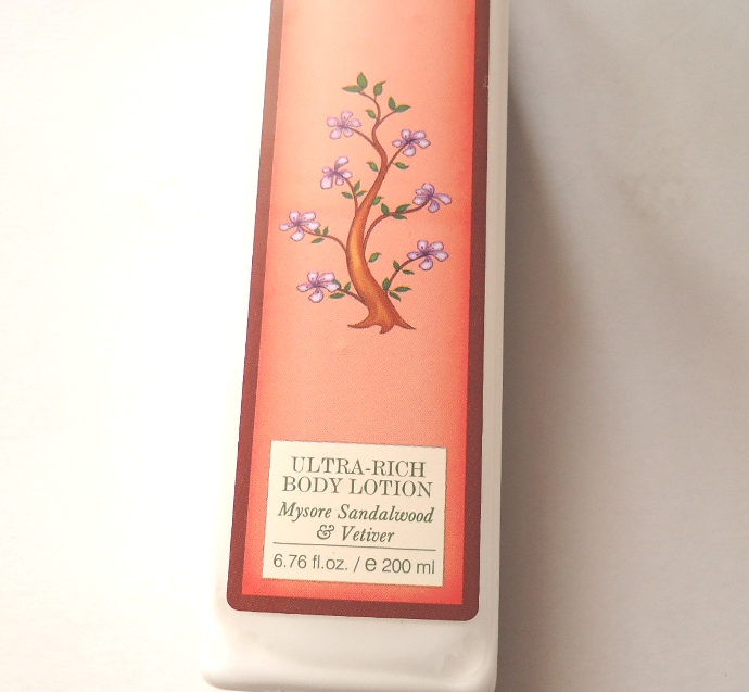 Forest Essentials Mysore Sandalwood and Vetiver Ultra Rich Body Lotion