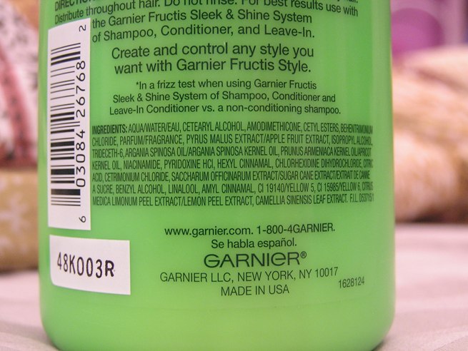 Garnier Fructis Sleek and Shine Leave-In Conditioning Cream