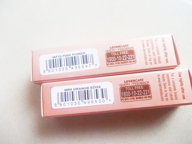 Lakme_orange_edge_and_pink_power_lipstick1
