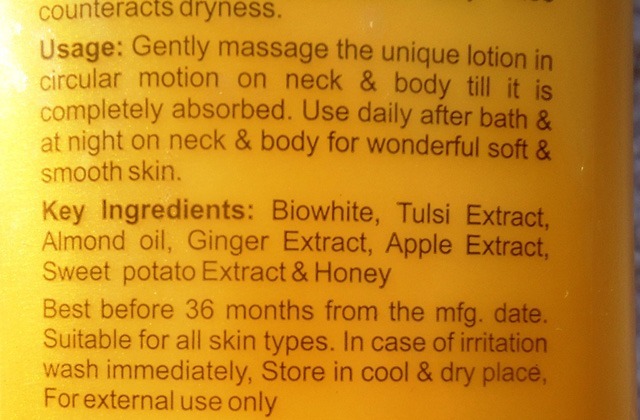 Nature’s Essence Almond and HoneyNourishing Body Lotion