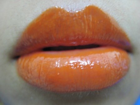 orange lip gloss