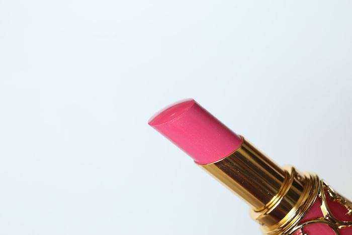 ysl rouge volupte lipstick Fuchsia Tourbillon review, swatch, fotd