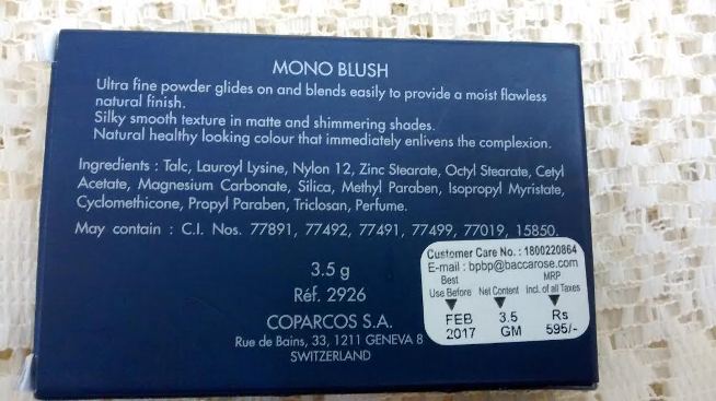 Chambor Mono Blush in Candy Rose