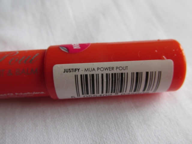 MUA Power Pout Colour Intense Tint and Balm - Justify