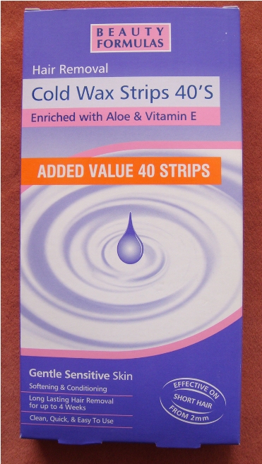 Beauty Formulas Hair Removal Cold Wax Strips