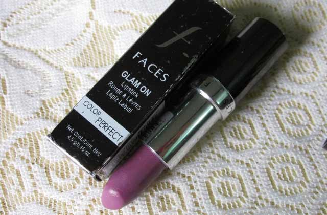Faces Glam on Color Perfect Lipstick in BerryTempt