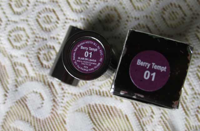 Faces Glam on Color Perfect Lipstickin Berry Tempt