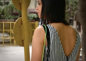 Outfit_of_the_Day_Striped_v_neck_top_2