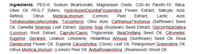 dermalogica thermoexfoliant ingredients