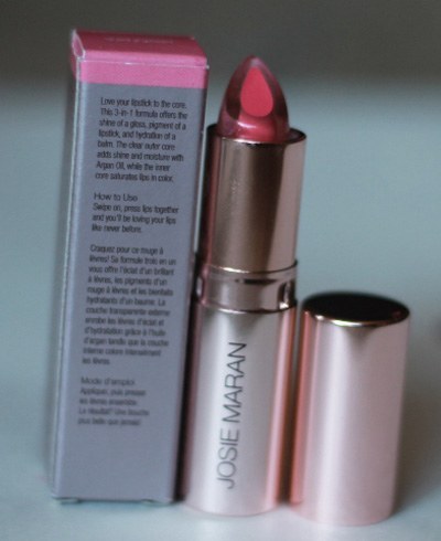 Josie Maran Argan Love Your Lips Hydrating Lipstick inPlayful Pink