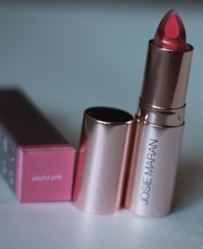 Josie Maran Argan Love Your Lips HydratingLipstick in Playful Pink