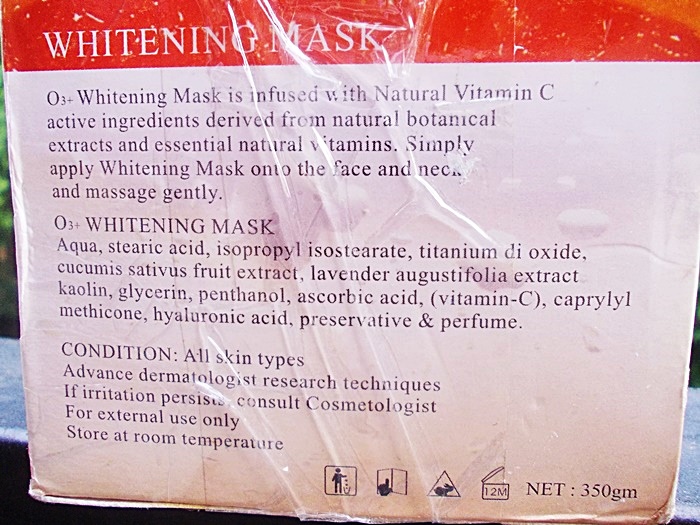 O3+ Skin Whitening Mask