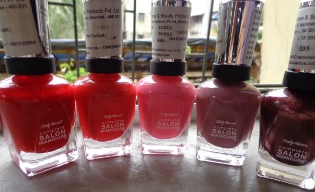 5 Shades of Sally Hansen Complete Salon Manicure Review, Swatches |  