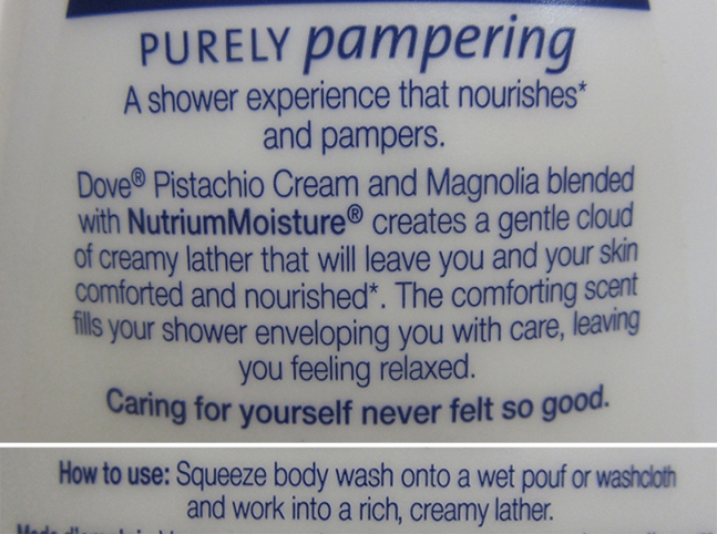 Dove Purely Pampering Pistachio Cream with Magnolia Body Wash