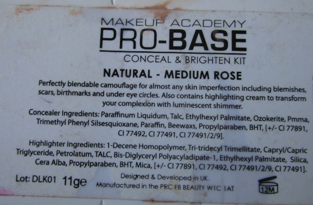 MUA Pro-Base Conceal & Brighten Kit in Natural- MediumRose