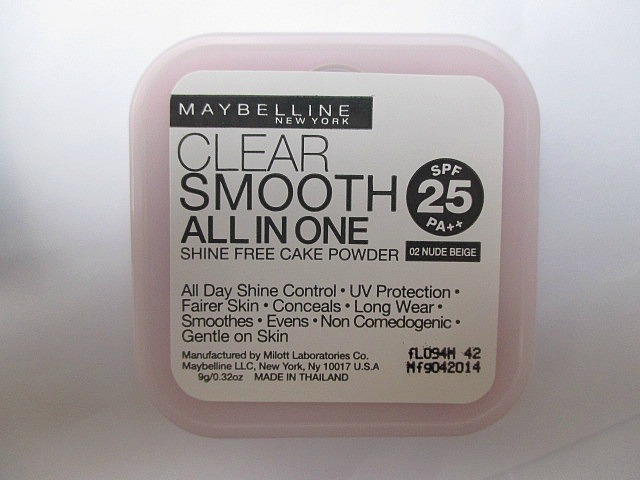 Maybelline Clear Smooth All In One Shine Free Cake Powder