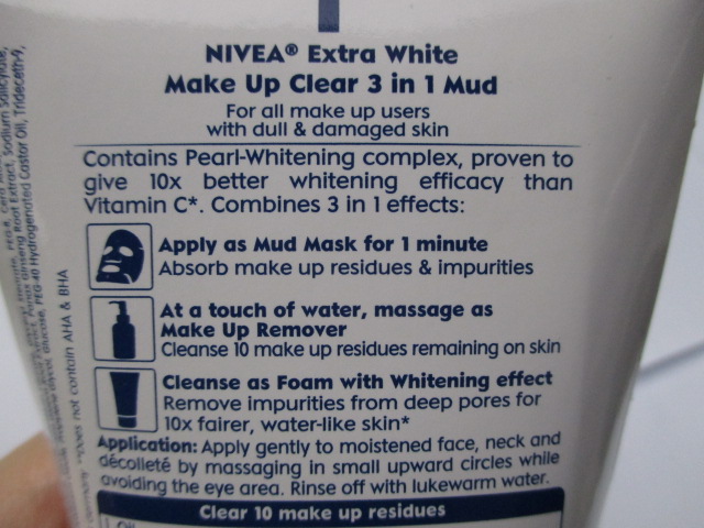 Nivea Extra White Make Up Clear 3 in 1 Mud  (2)