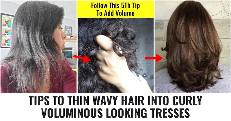 How to Turn Thin Wavy Hair into Curly Voluminous Looking Tresses
